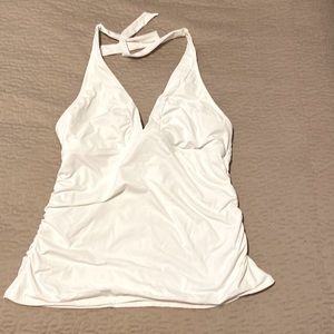 Halter takini swim top Athleta white XLT